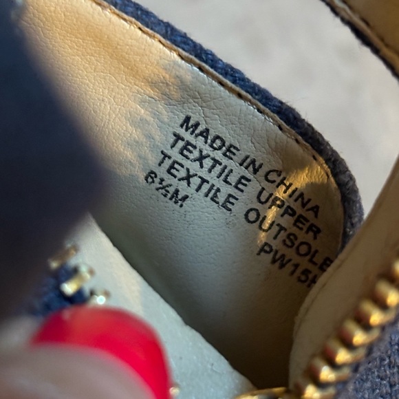 Michael Kors Damita Espadrille Platform Wedge Sandals- Navy 8.5 - Picture 8 of 8